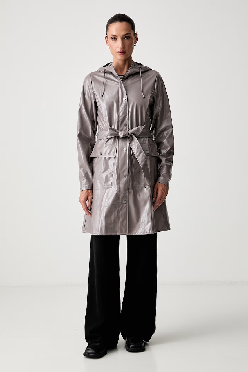 Rains prechodná bunda dámska Curve Long Jacket W3