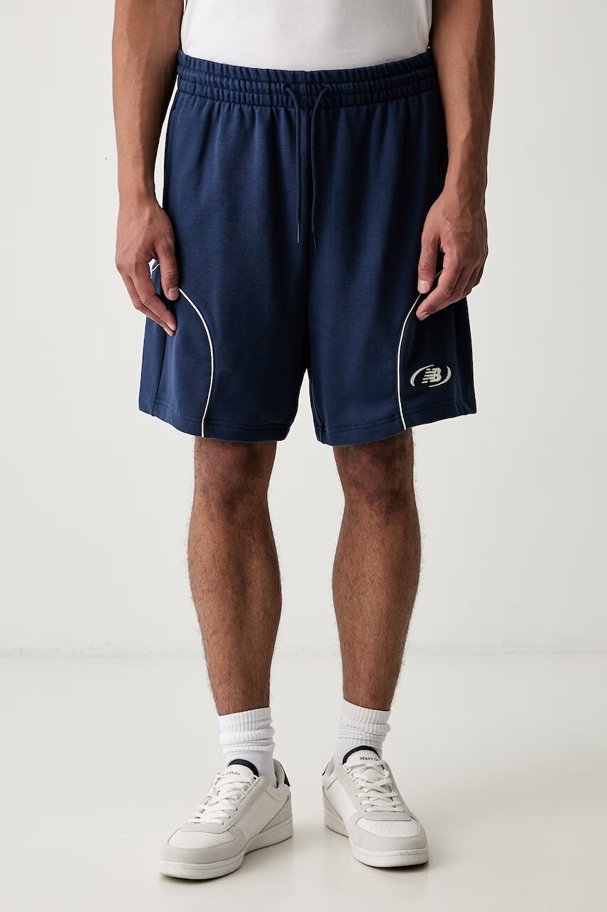 New Balance teplákové šortky pánske s bavlnou