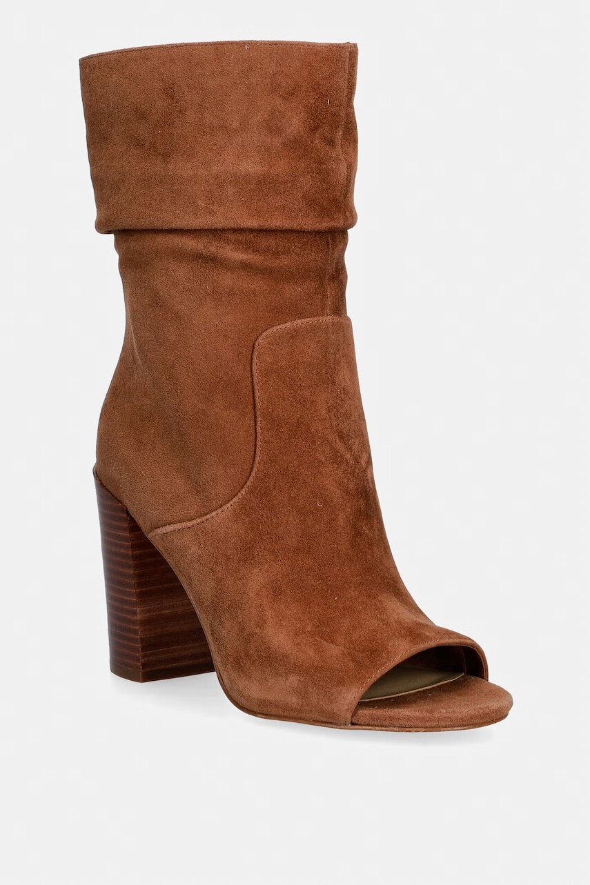 MICHAEL Michael Kors členkové čižmy dámske semišové Shayna Heeled Bootie
