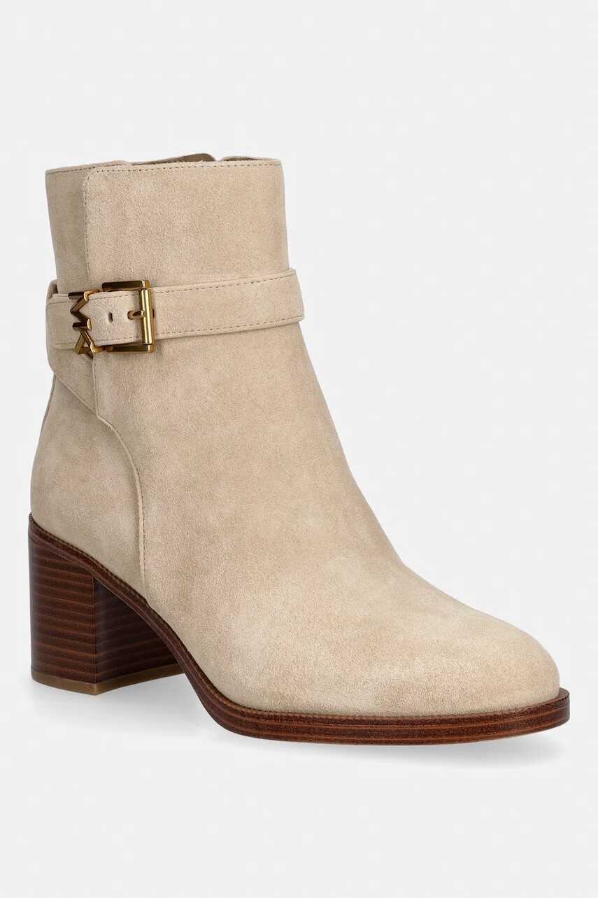 MICHAEL Michael Kors členkové čižmy dámske semišové Rachel Heeled Bootie