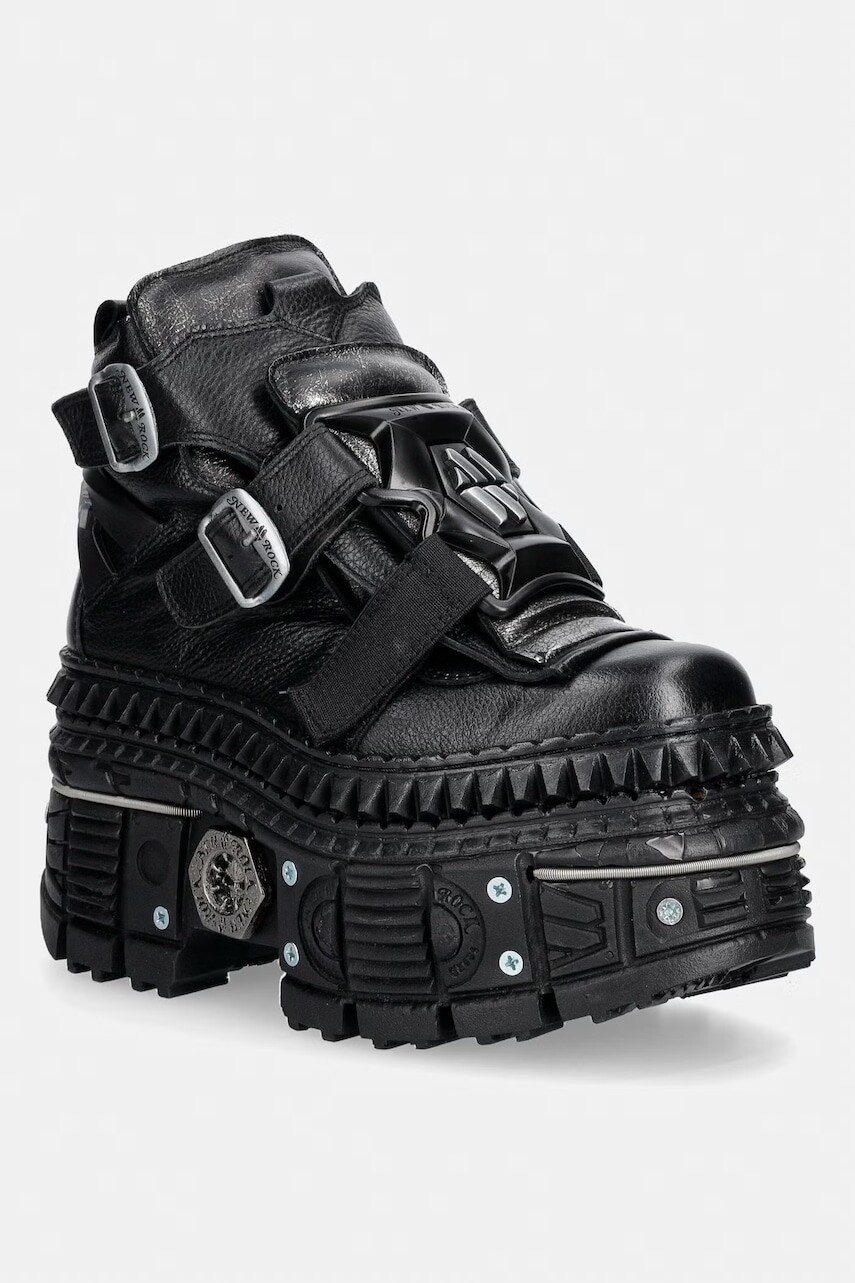New Rock LUXOR NEGRO, BOX PLANE, TANK CASCO sneakers dámske kožené
