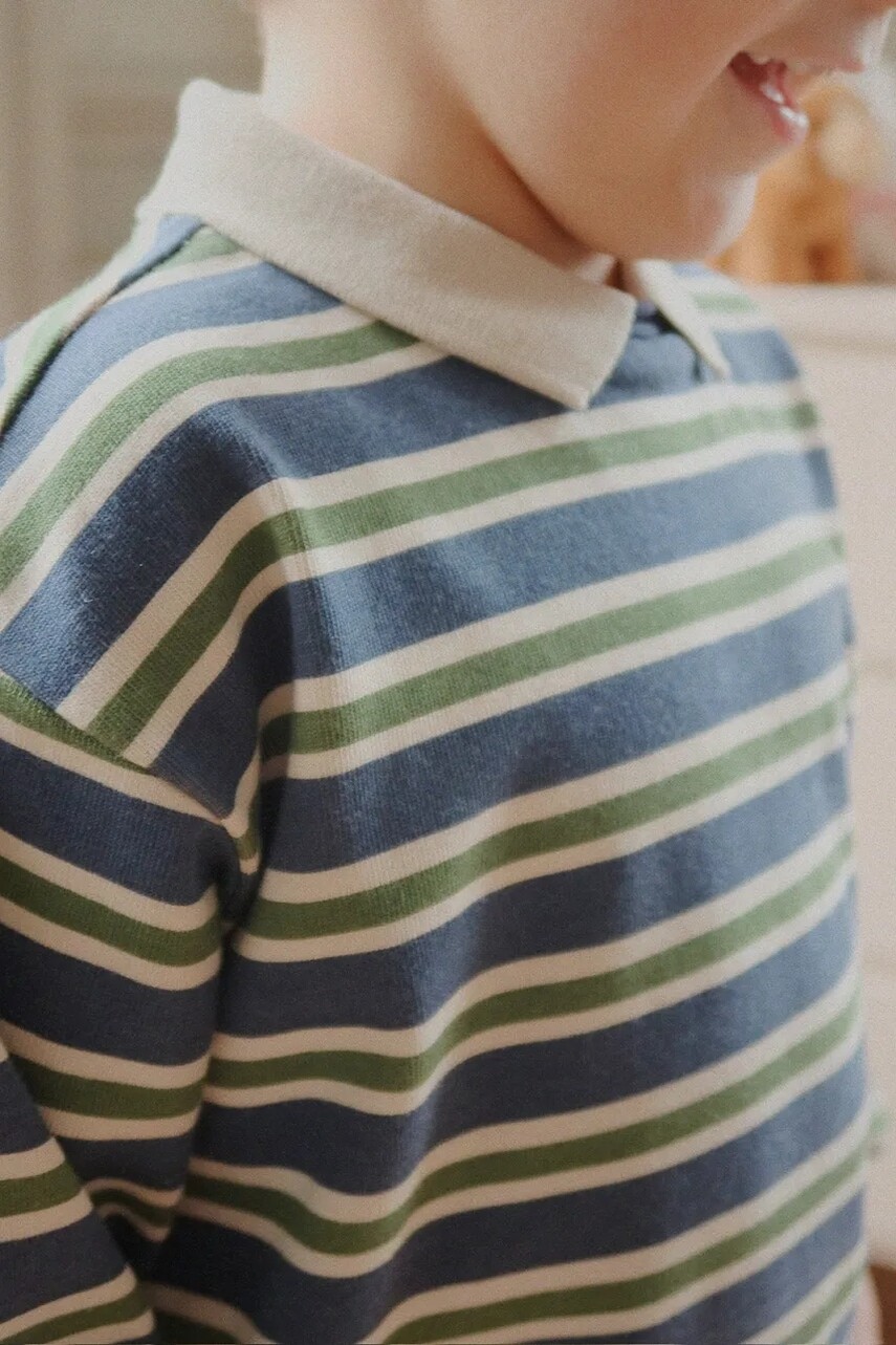 Konges Sløjd polo tričko detské bavlnené SPOTTY LS POLO GOTS