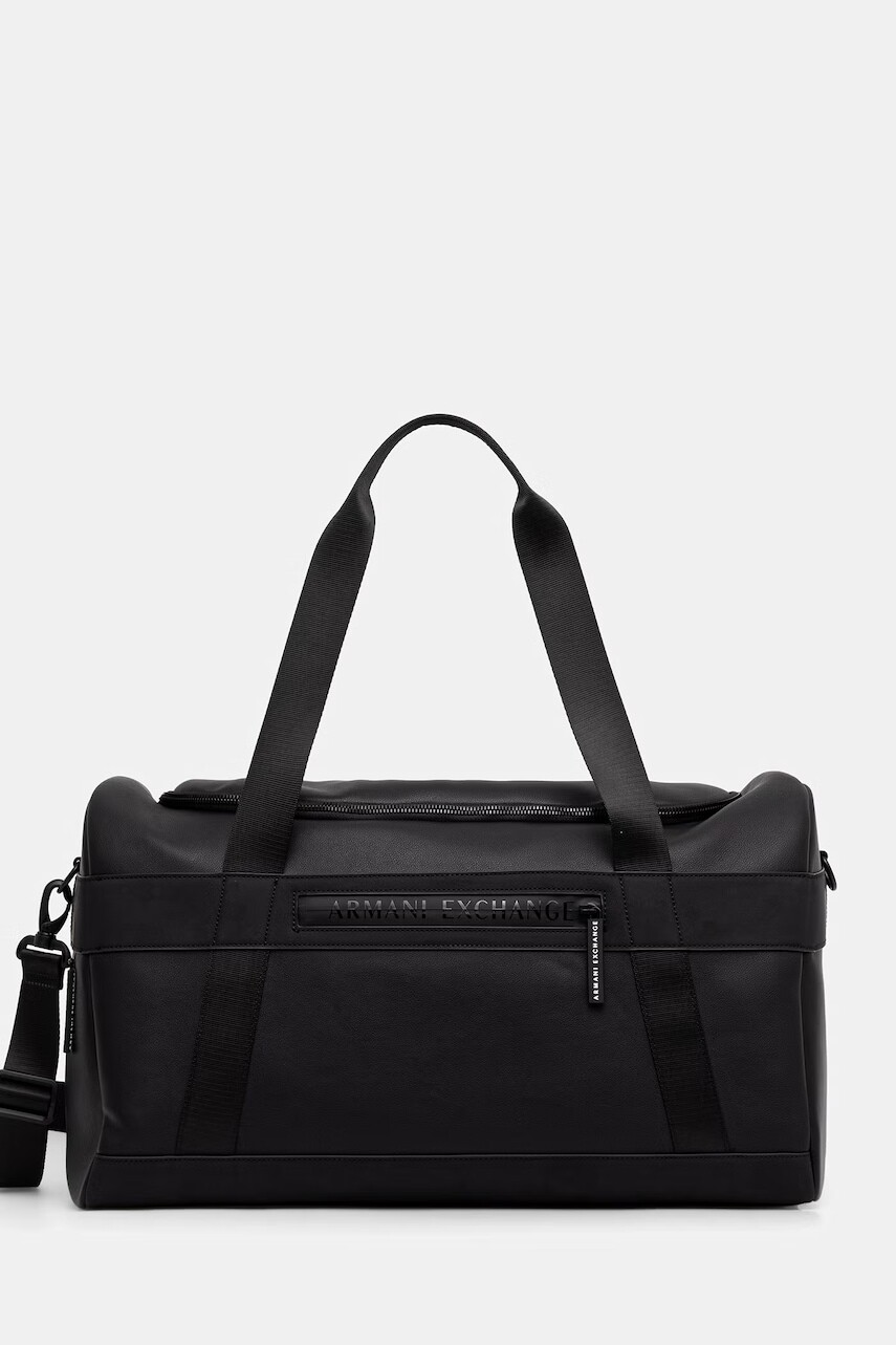 Armani Exchange cestovná taška pánska z imitácie kože