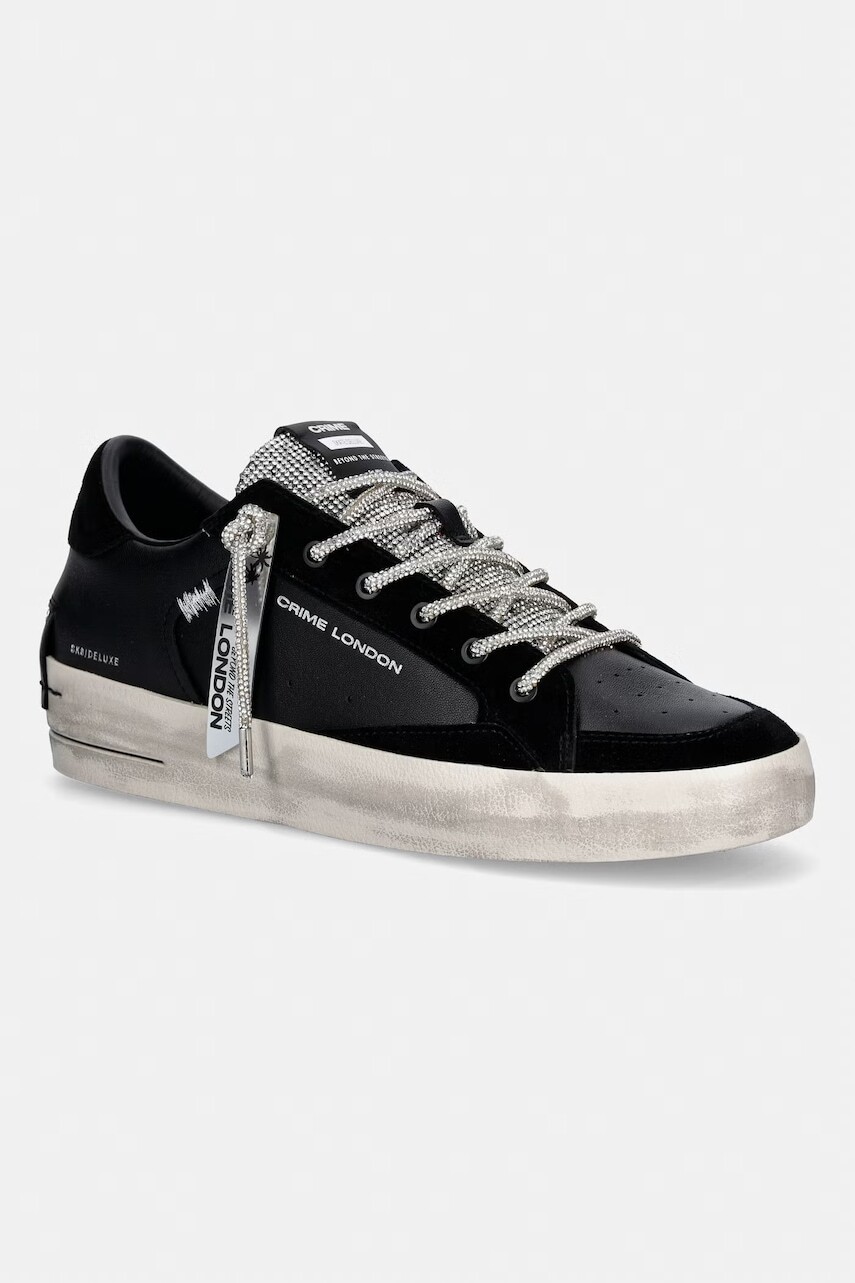 Crime London SK8 DELUXE WEDGE sneakers dámske kožené