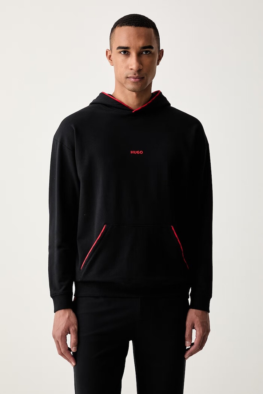HUGO mikina s kapucňou pánska s bavlnou NOAH HOODIE