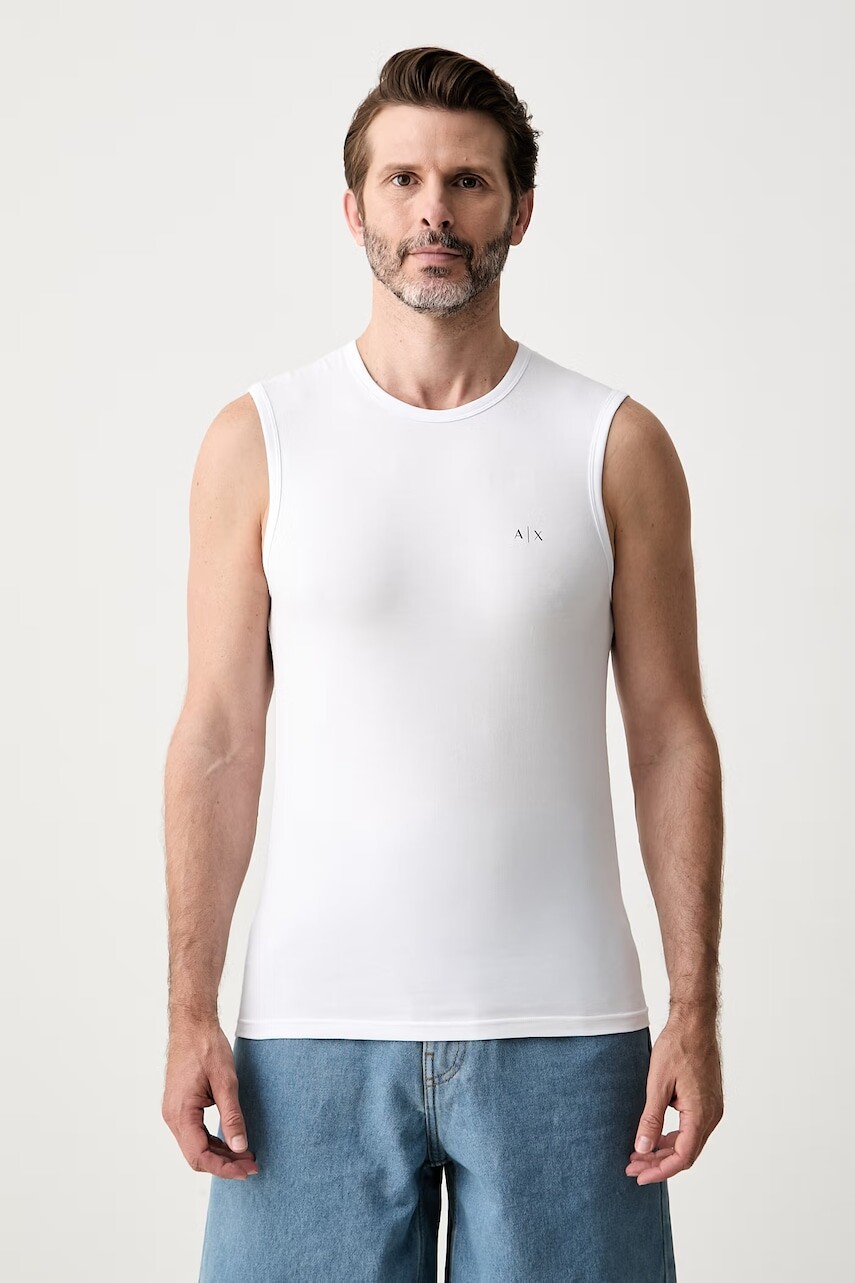 Armani Exchange top pánsky bavlnený s elastanom 2-pak