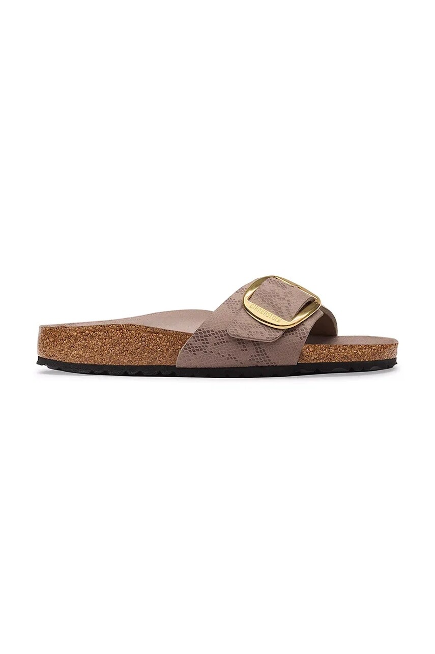 Birkenstock šľapky na plochom podpätku dámske Madrid Big Buckle Synthetics