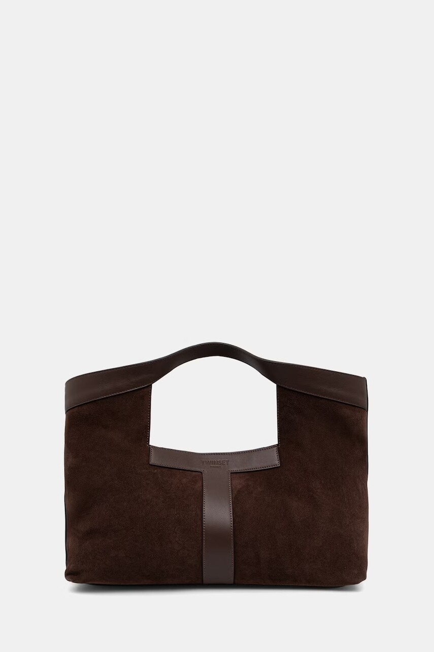 Twinset kabelka typu shopper dámska semišová