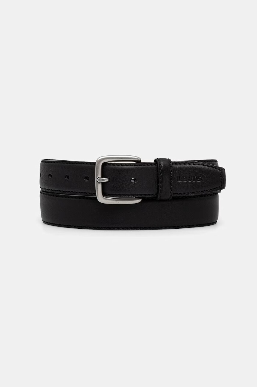 Levi's opasok pánsky kožený FINN FEATHER EDGE