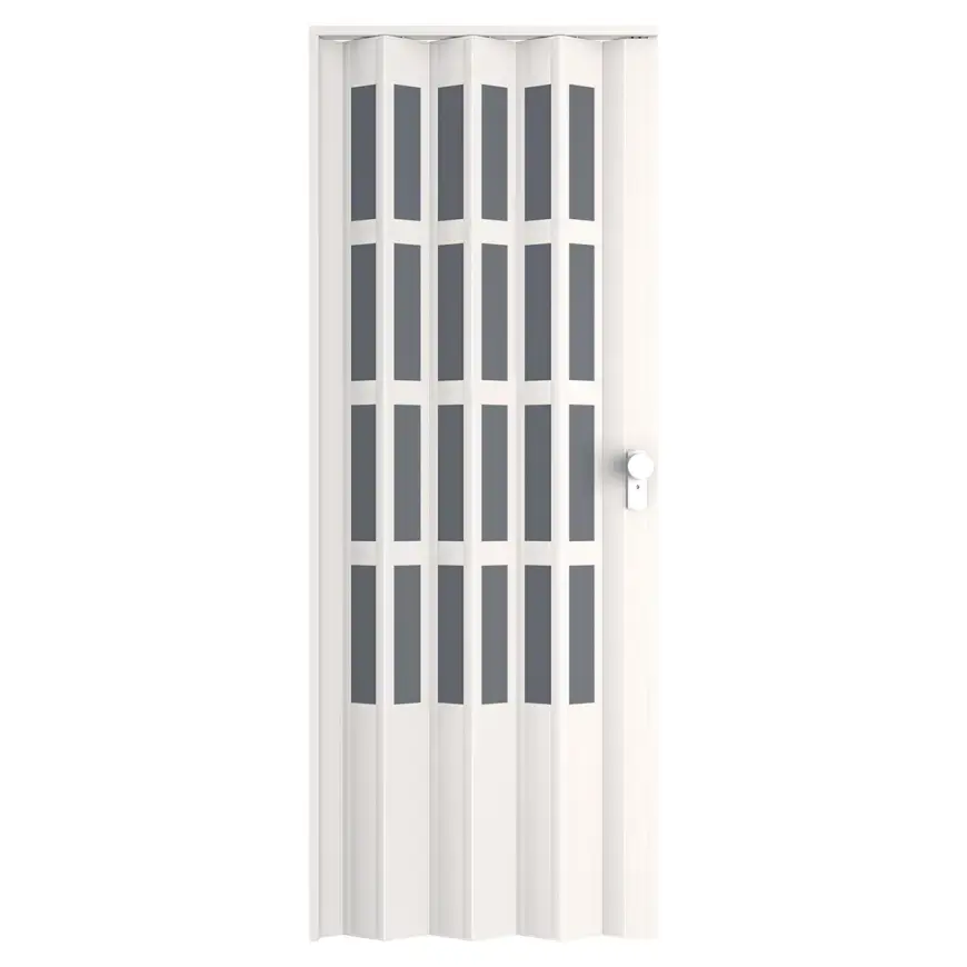 Zhrňovacie dvere PVC Lugano Off-White