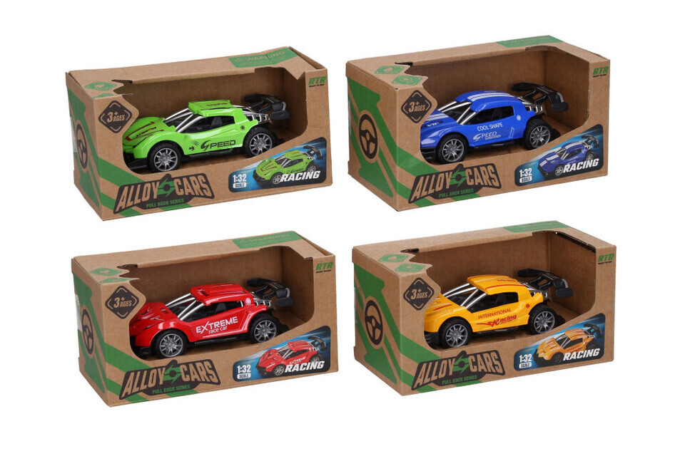 Auto bugina kovová 12cm - náhodná