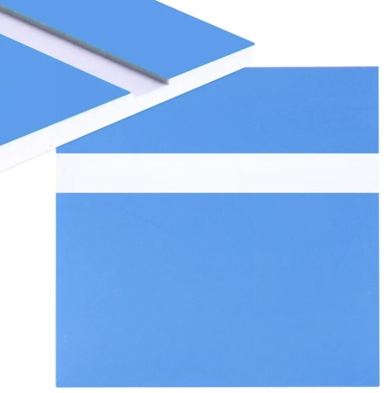 Gravírovací laminát 600 x 300 x 1,3 mm - Modrý, biely