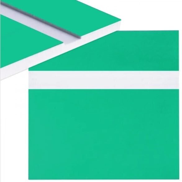 Gravírovací laminát 600 x 300 x 1,3 mm - Zelený, biely
