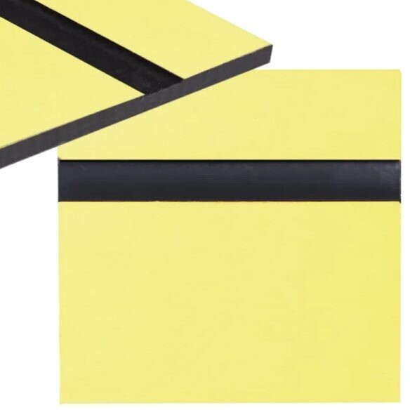 Gravírovací laminát 600 x 300 x 1,3 mm - Žltý, čierny