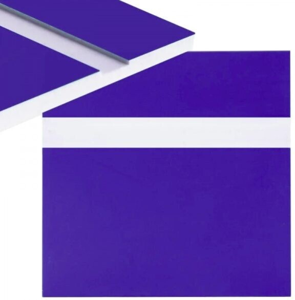 Gravírovací laminát 600 x 300 x 1,3 mm - Tmavo modrý, biely