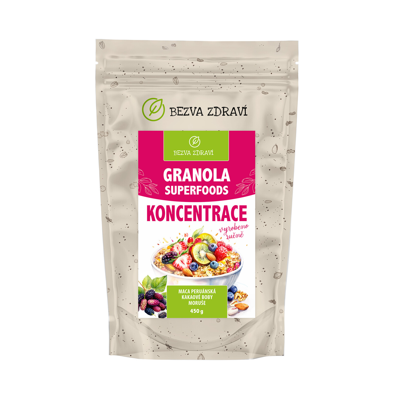 BEZVA MÜSLI Granola Koncentrácia 450 g