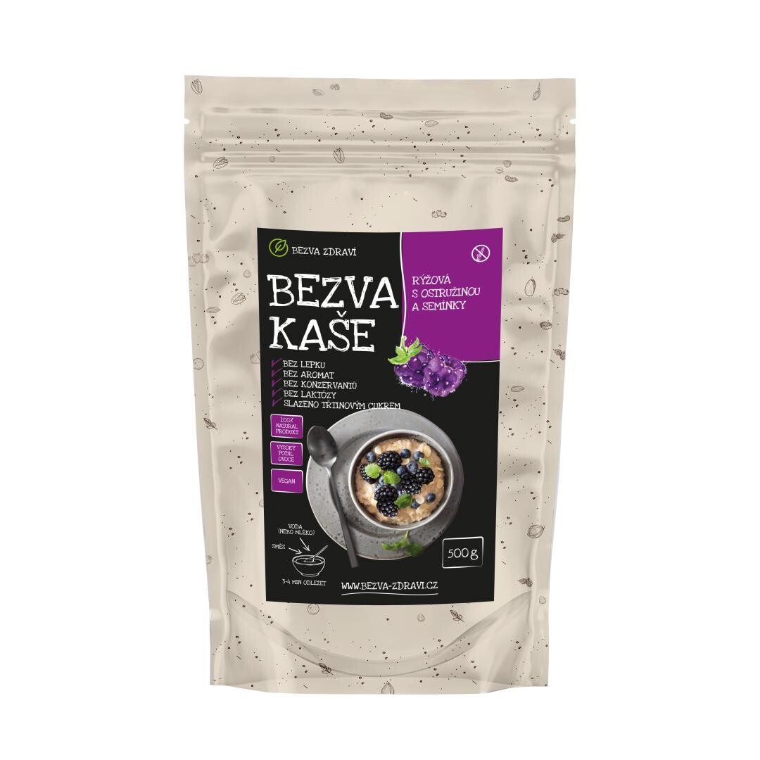 BEZVA MÜSLI Ryžová kaša s ostružinou a semienkami 500 g