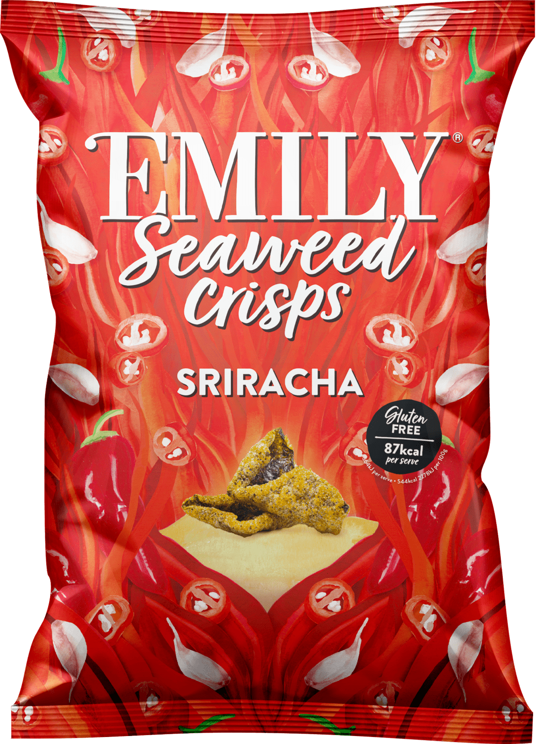 EMILY Chrumkavé morské riasy Sriracha 50 g