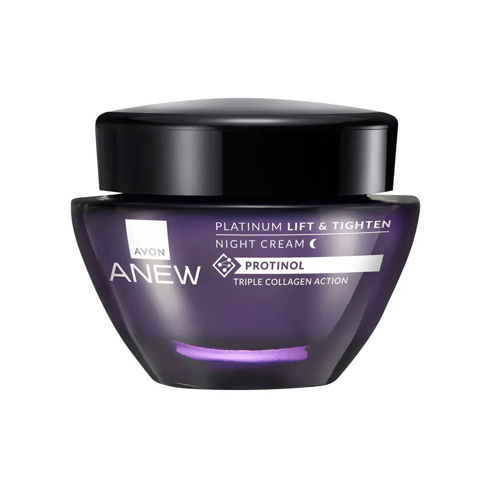 Avon Nočný liftingový krém Anew Platinum Triple Collagen Action 50 ml