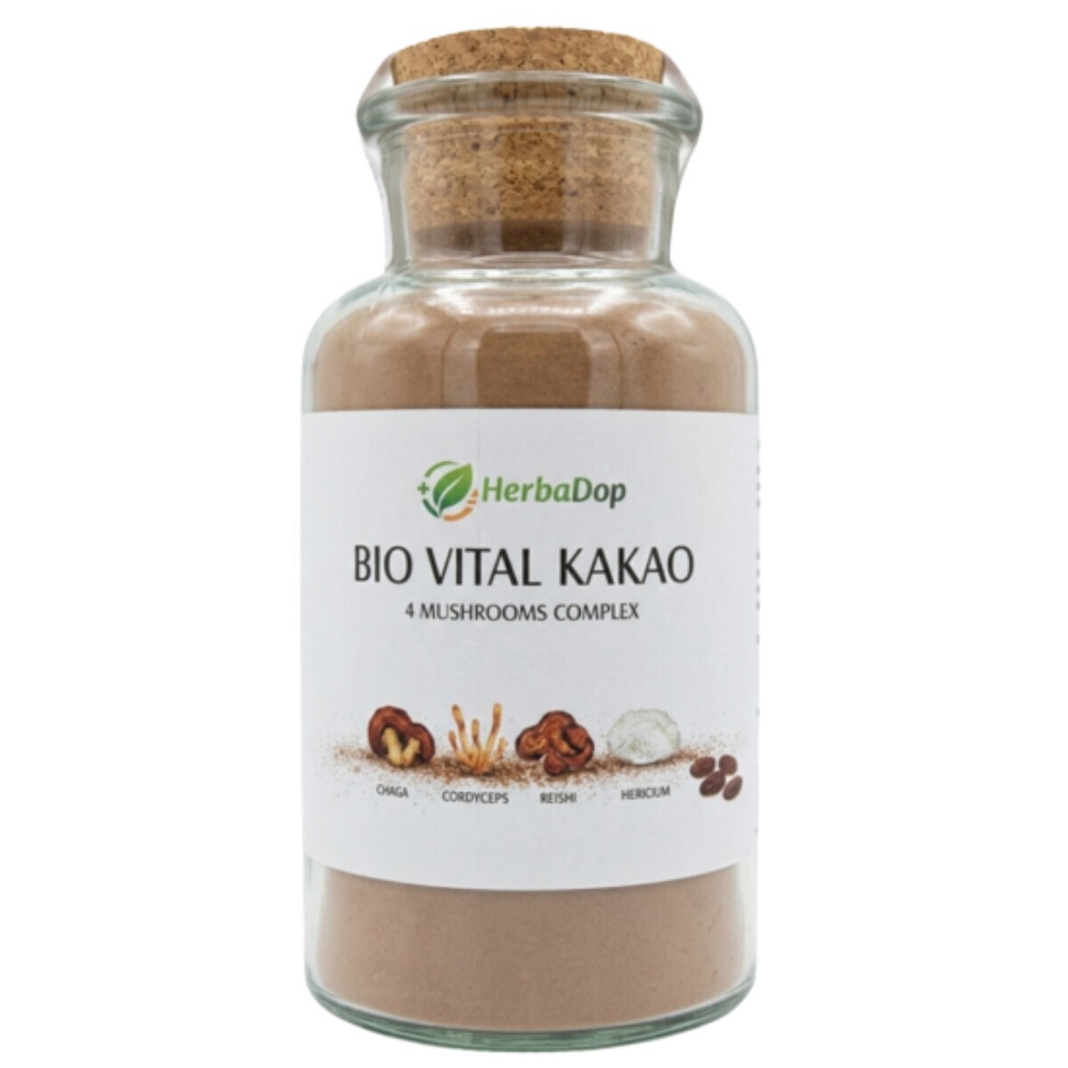 HerbaDop Vital kakao - nápoj z liečivých húb BIO 120 g