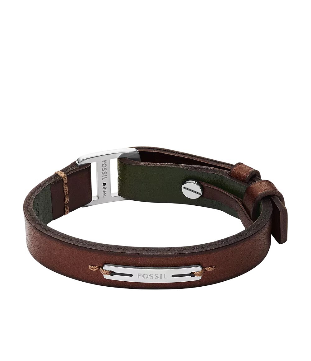 Fossil Štýlový kožený náramok pre mužov JF04963040