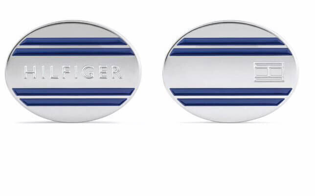 Tommy Hilfiger Moderné oceľové manžetové gombíky 2790284