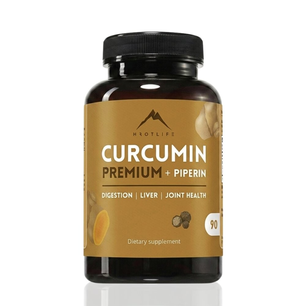 Kurkumín Premium s piperínom Hrotlife 90cps
