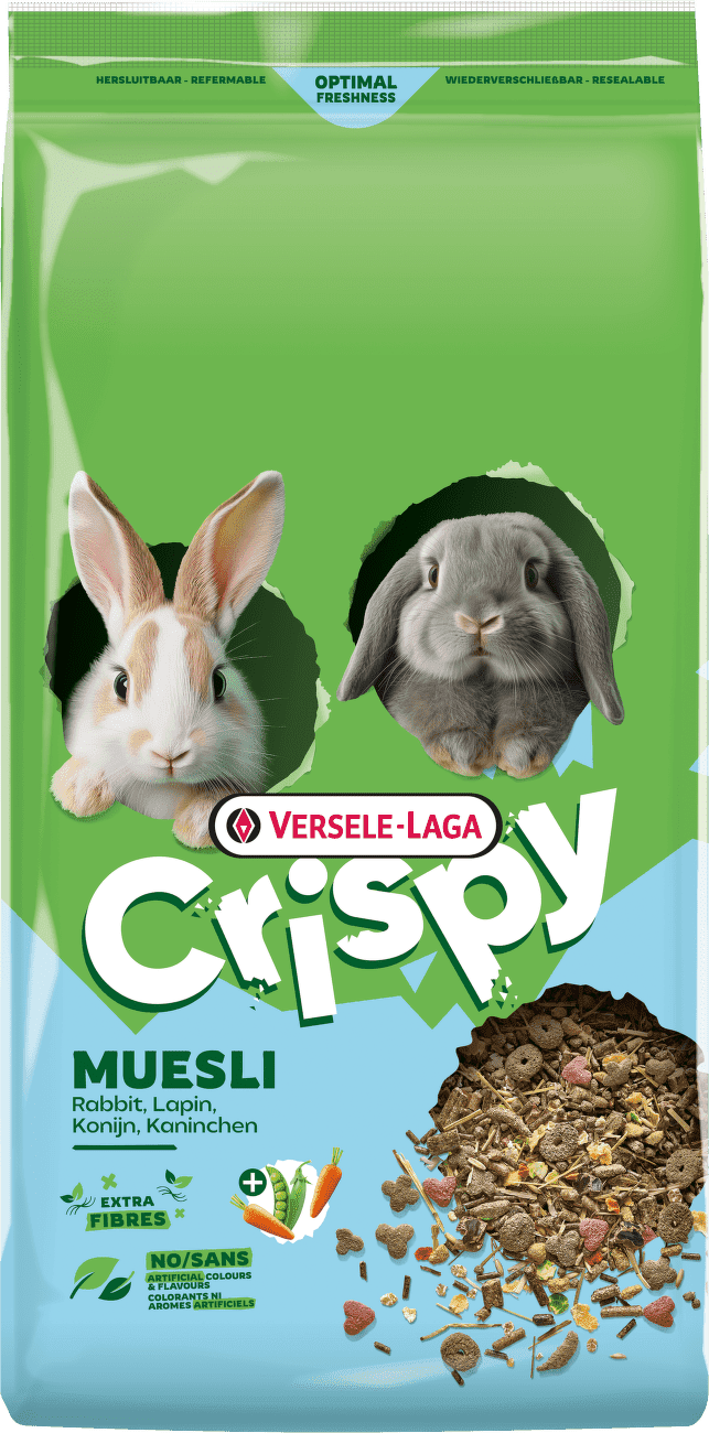 Krmivo Versele-Laga Crispy Muesli Rabbits pre králiky 9 kg