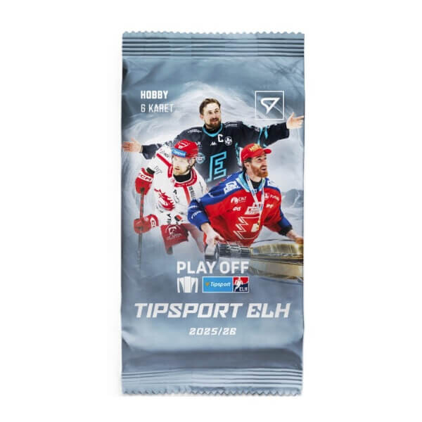 Sportzoo Hokejové kartičky Tipsport ELH 2025/2026 Play off Hobby balíček