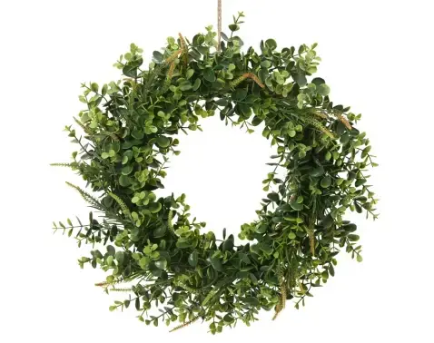 Umelý veniec Eukalyptus 40 cm, zelený%