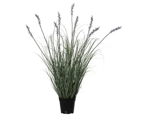 Umelý kvet Levanduľa v kvetináči 80 cm, fialová%