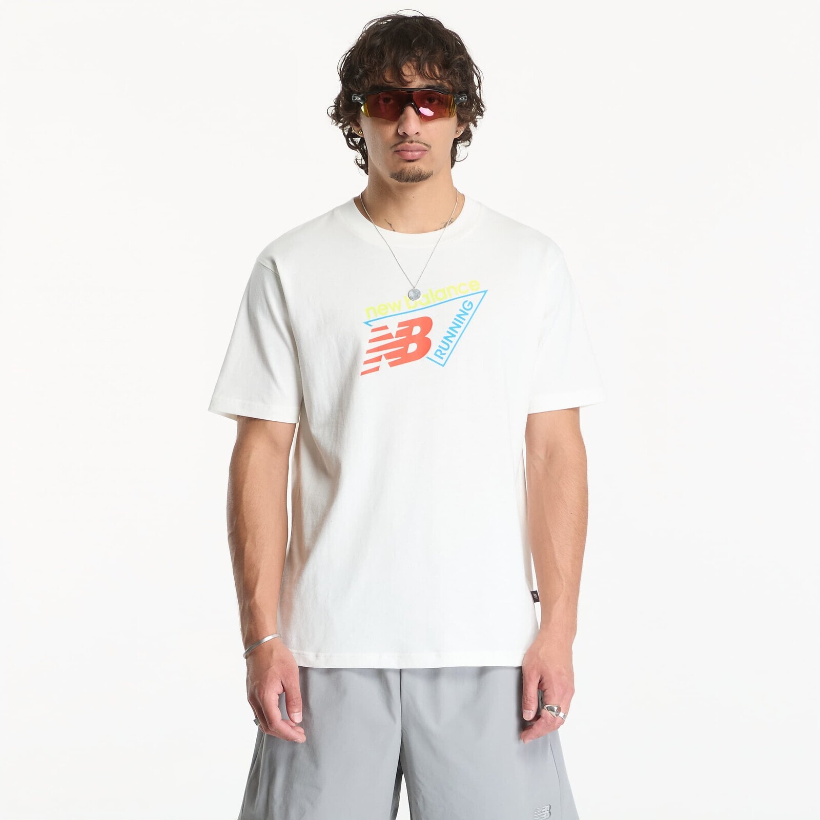 Tričko New Balance Classic Tri-Logo T-shirt Sea Salt L