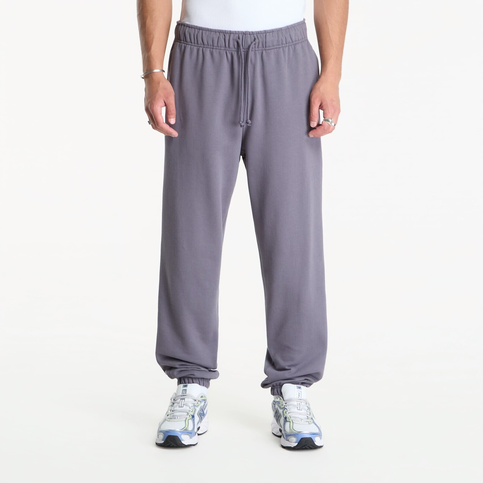 Tepláky New Balance Athletics French Terry Jogger Neptune Grey M