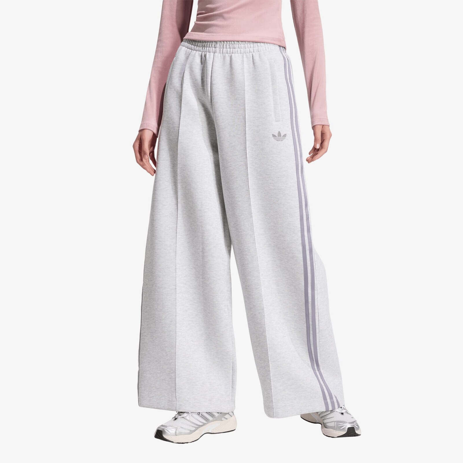 Tepláky adidas Spacer Trackpants Light Grey Heather/ Reflective Silver/ Slate/ Lgh Solid Grey L