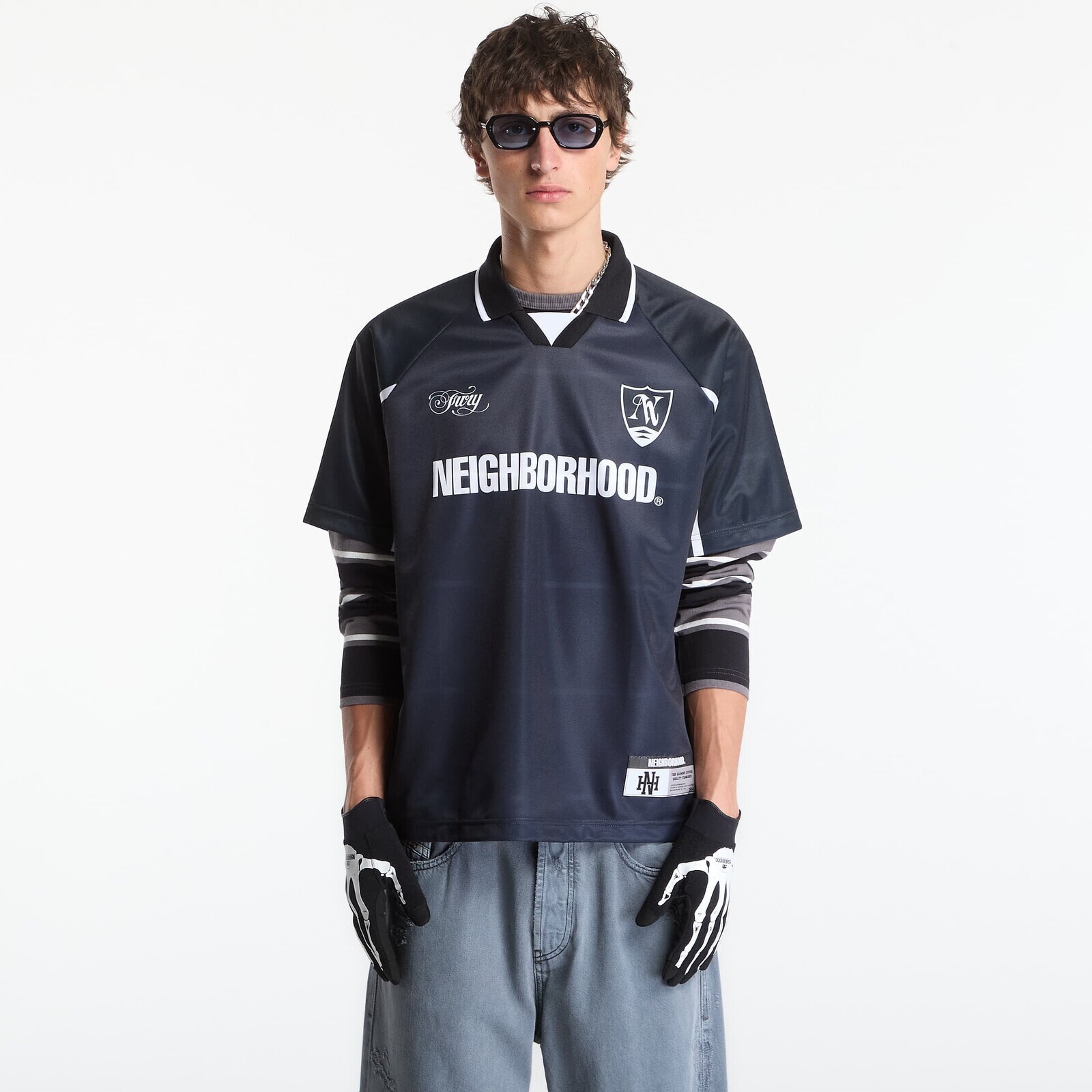 Tričko NEIGHBORHOOD Game Shirt Ss Charcoal L