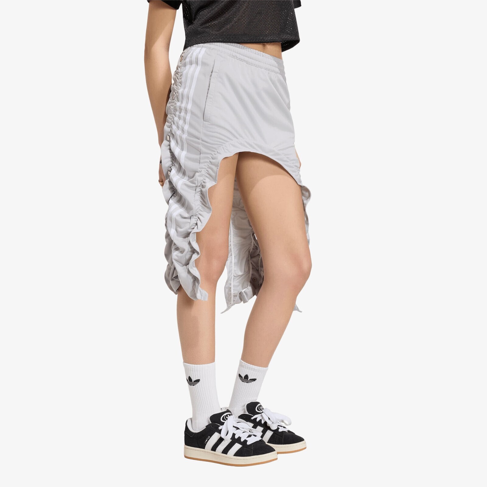 Sukňa adidas Adibreak Ruched Skirt Grey Two L