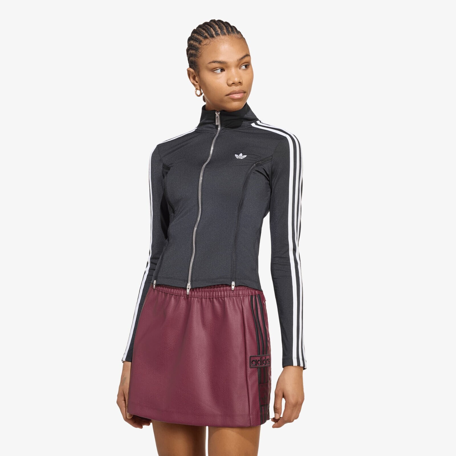Tričko adidas Long Sleeve Zipped T-shirt Black L