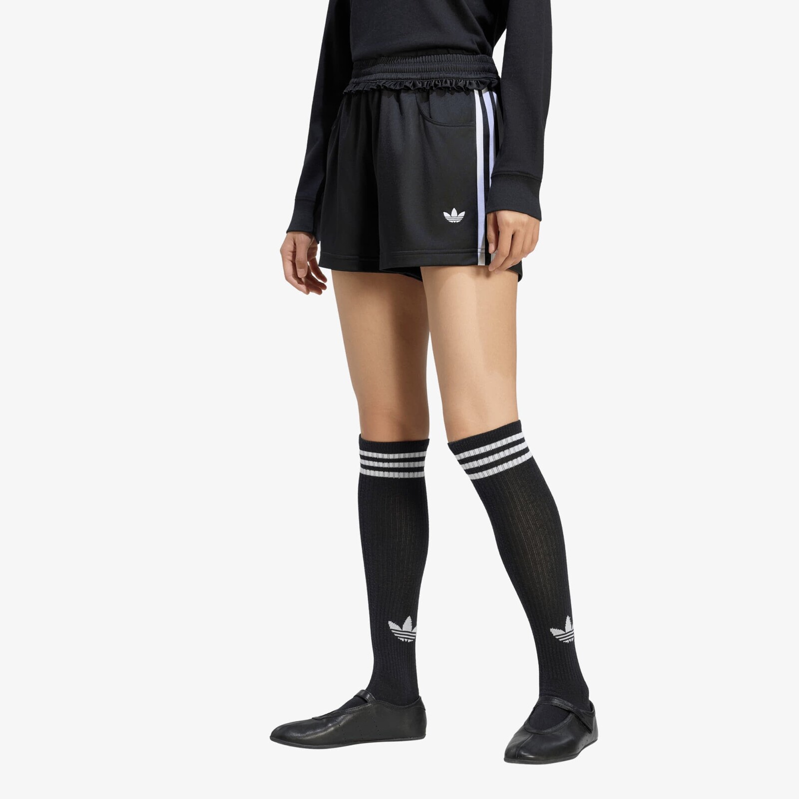 Šortky adidas Pleated Firebird Shorts Black M