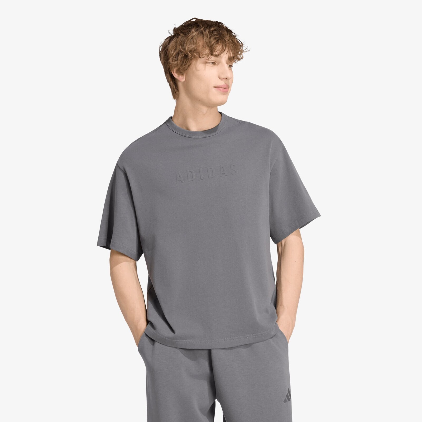 Tričko adidas Soft Lux Graphic T-shirt Grey Five L