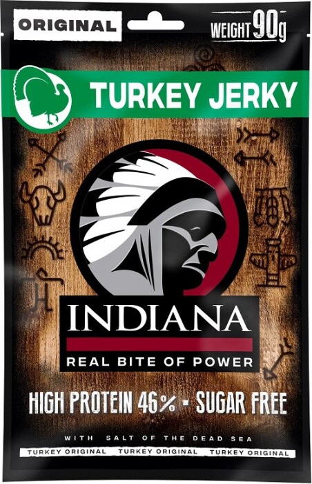 Indiana jerky sušené mäso 90 g – morčacie prešla dmt 4.2026