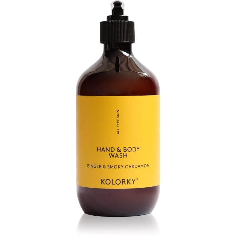Kolorky Hand & Body Wash umývací gél na ruky a telo Ginger & Smoky Cardamom 490 ml