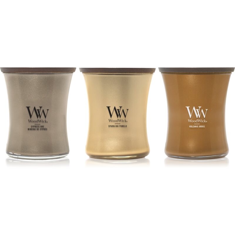 Woodwick Precious Metals Trio Pack sada