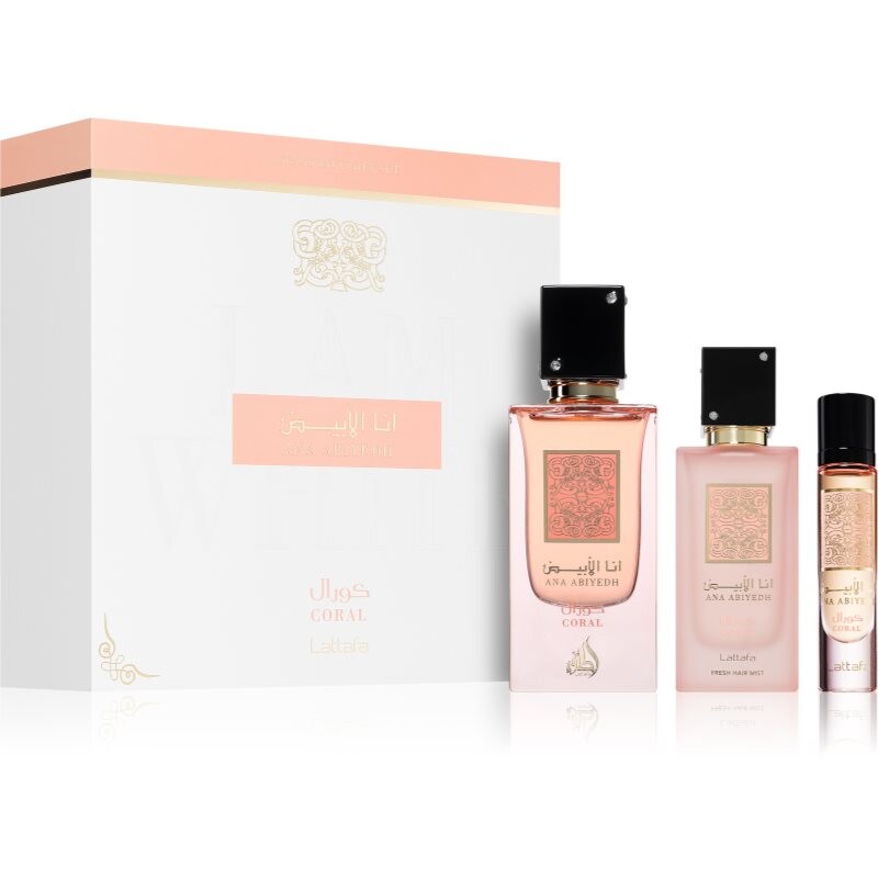 Lattafa Ana Abiyedh Coral darčeková sada unisex 1 ks