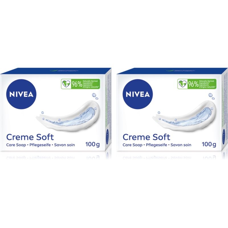 NIVEA Creme Soft tuhé mydlo výhodné balenie