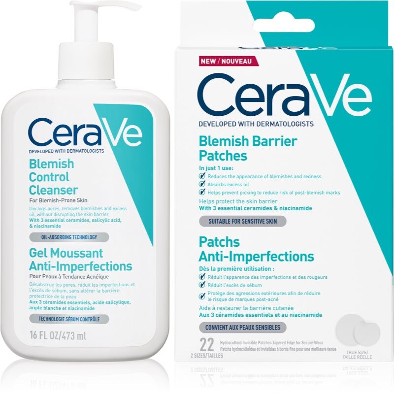 CeraVe Cleansers Blemish Control Cleanser sada pre problematickú pleť, akné