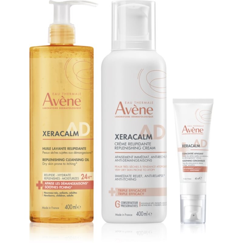 Avène XeraCalm A.D. Lipid-Replenishing Care Set sada pre suchú až atopickú pokožku