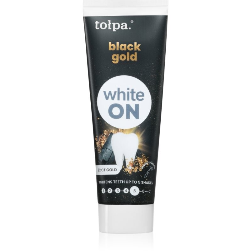 Tołpa On White Black Gold bieliaca zubná pasta 75 ml
