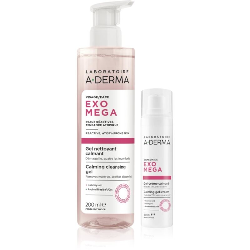 A-Derma Exomega Calming Set sada pre suchú až atopickú pleť