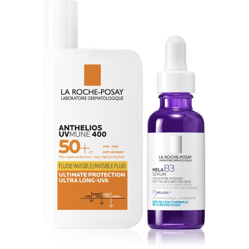 La Roche-Posay Bundles Anthelios + Mela B3 sada proti pigmentovým škvrnám