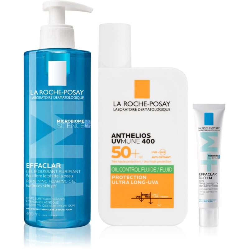 La Roche-Posay Bundles Anti Imperfection Routine sada pre mastnú pleť so sklonom k akné